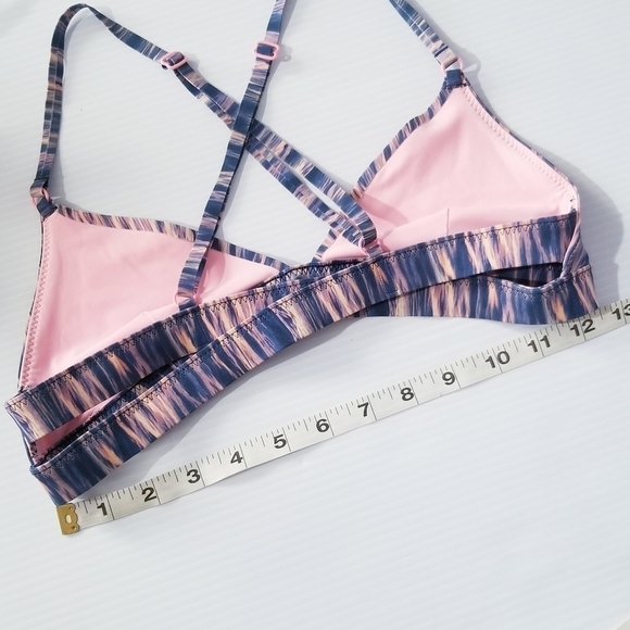 LULUEMON Shanti Surf Triangle Bikini Top hard to find Print Tiger Water 6 - Picture 6 of 6